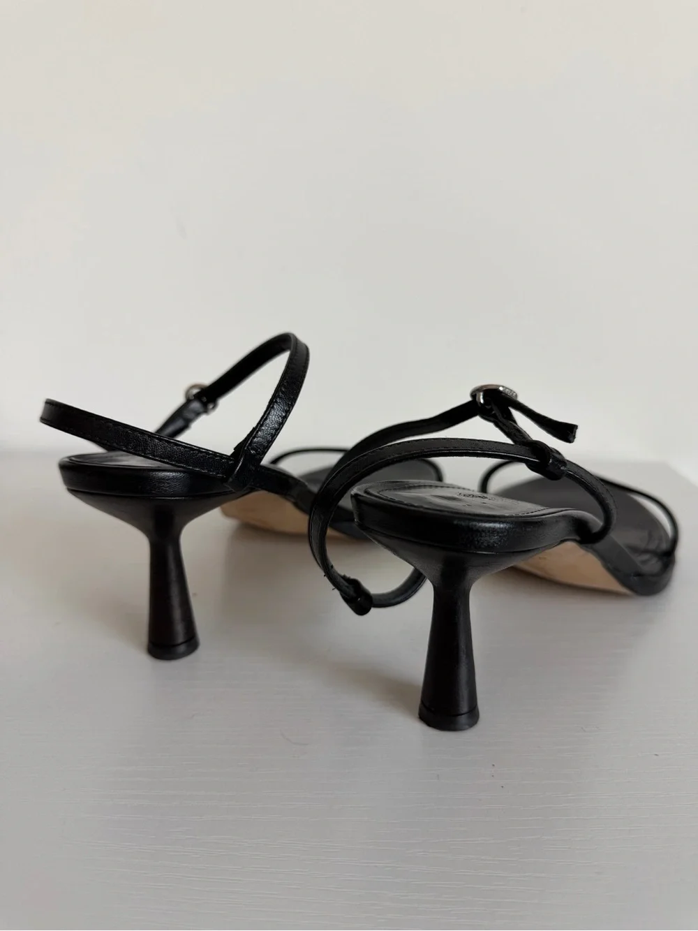 Aeyde 39 Mikita Black Nappa Leather Sandals
